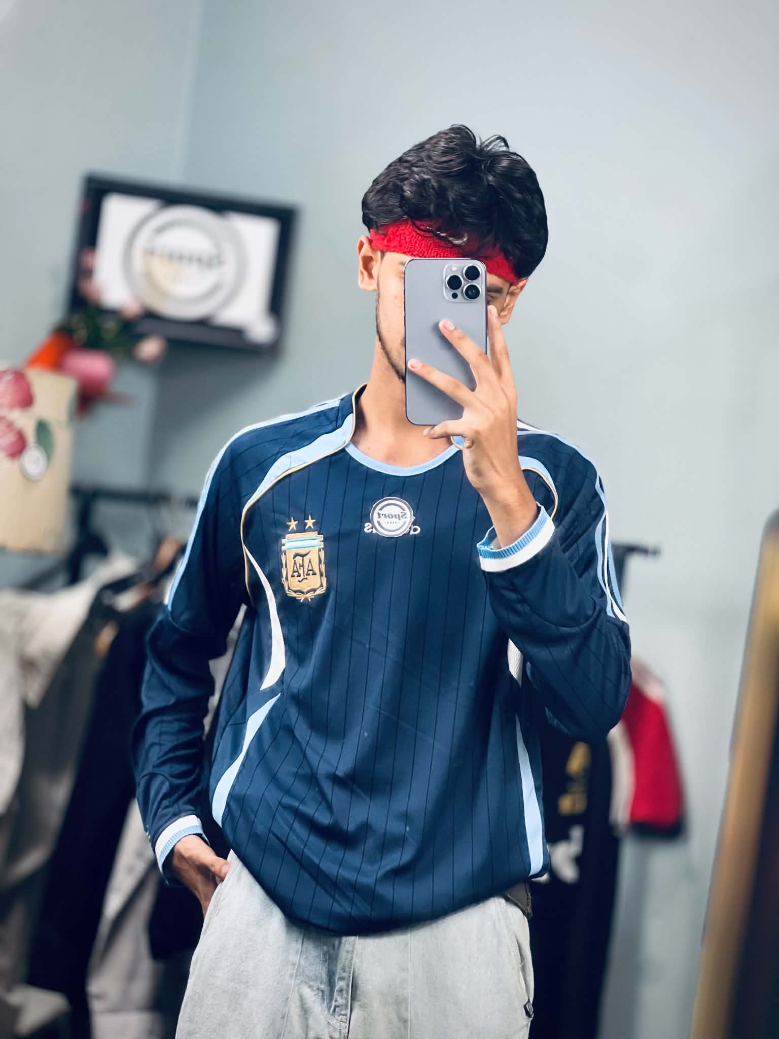 Argentina 2006 World Cup Away Long-Sleeve Jersey